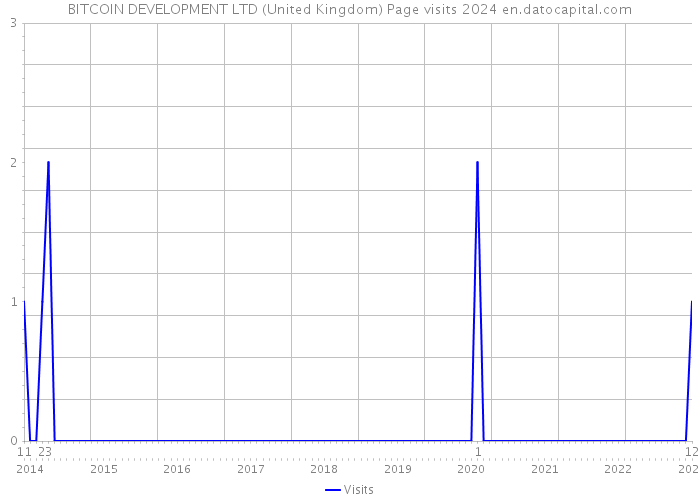 BITCOIN DEVELOPMENT LTD (United Kingdom) Page visits 2024 