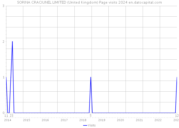 SORINA CRACIUNEL LIMITED (United Kingdom) Page visits 2024 