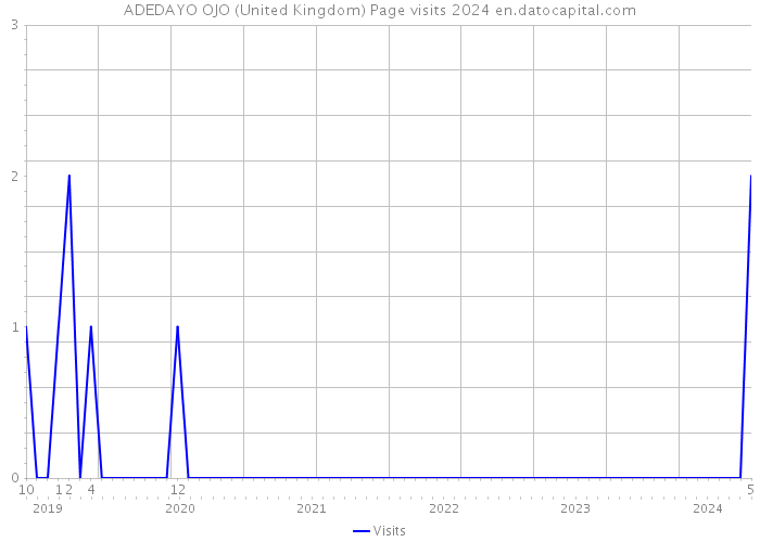 ADEDAYO OJO (United Kingdom) Page visits 2024 