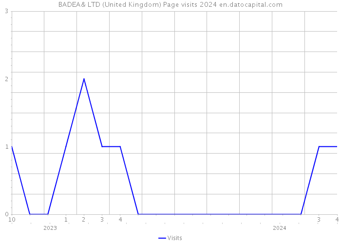 BADEA& LTD (United Kingdom) Page visits 2024 