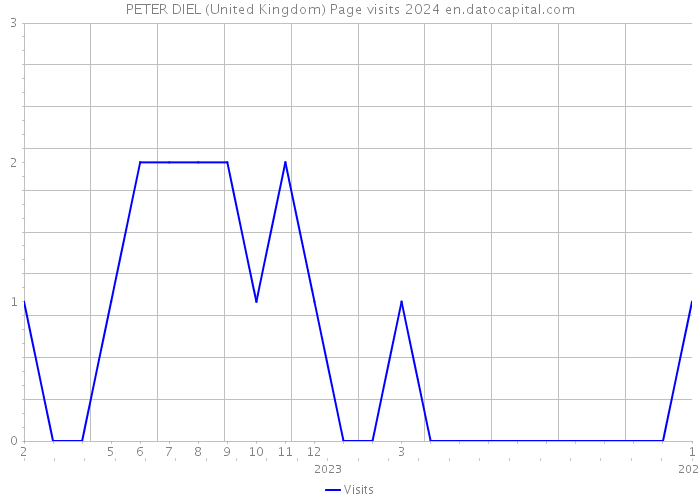 PETER DIEL (United Kingdom) Page visits 2024 