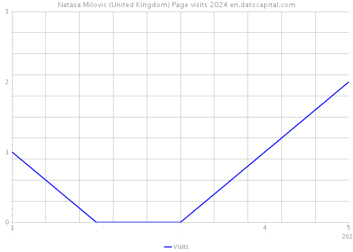 Natasa Milovic (United Kingdom) Page visits 2024 