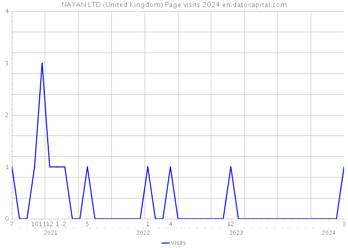NAYAN LTD (United Kingdom) Page visits 2024 