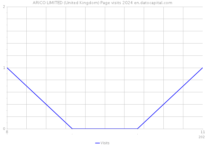 ARICO LIMITED (United Kingdom) Page visits 2024 