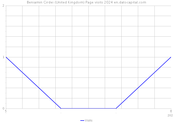 Beniamin Cirdei (United Kingdom) Page visits 2024 