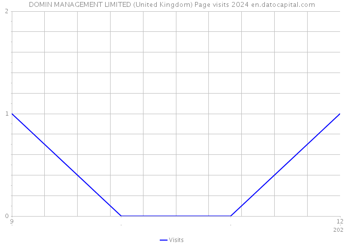 DOMIN MANAGEMENT LIMITED (United Kingdom) Page visits 2024 