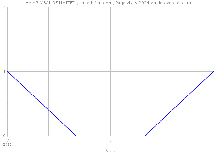 HAJAR MBALIRE LIMITED (United Kingdom) Page visits 2024 