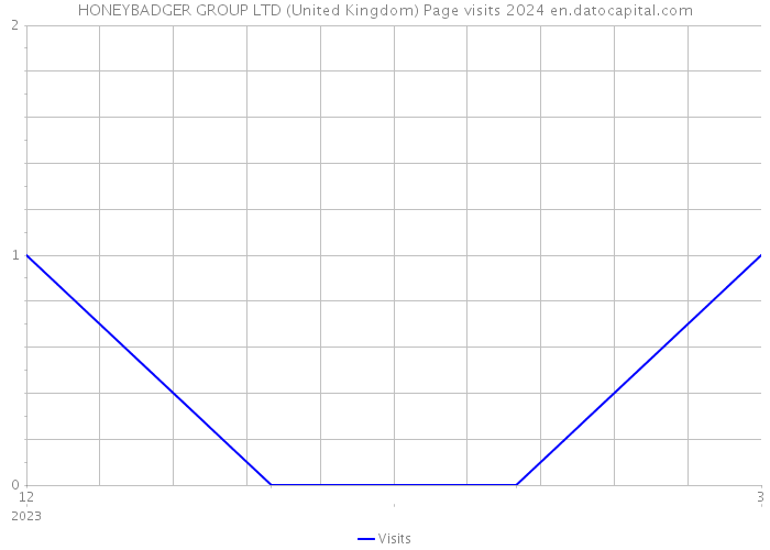 HONEYBADGER GROUP LTD (United Kingdom) Page visits 2024 