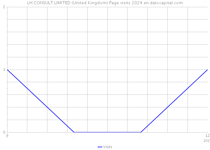 LH CONSULT LIMITED (United Kingdom) Page visits 2024 