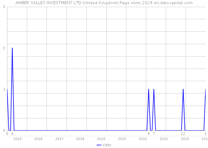 AMBER VALLEY INVESTMENT LTD (United Kingdom) Page visits 2024 