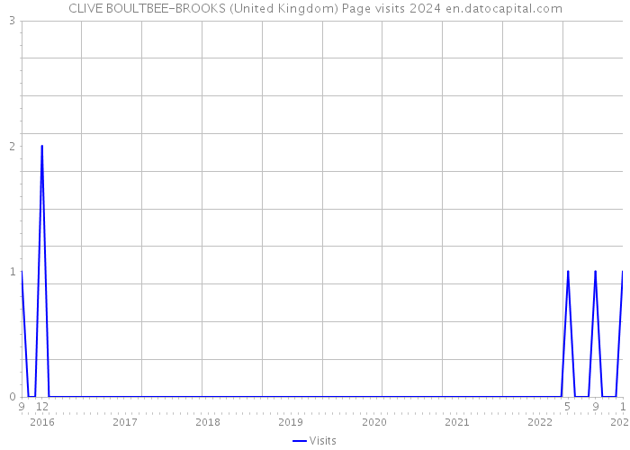 CLIVE BOULTBEE-BROOKS (United Kingdom) Page visits 2024 