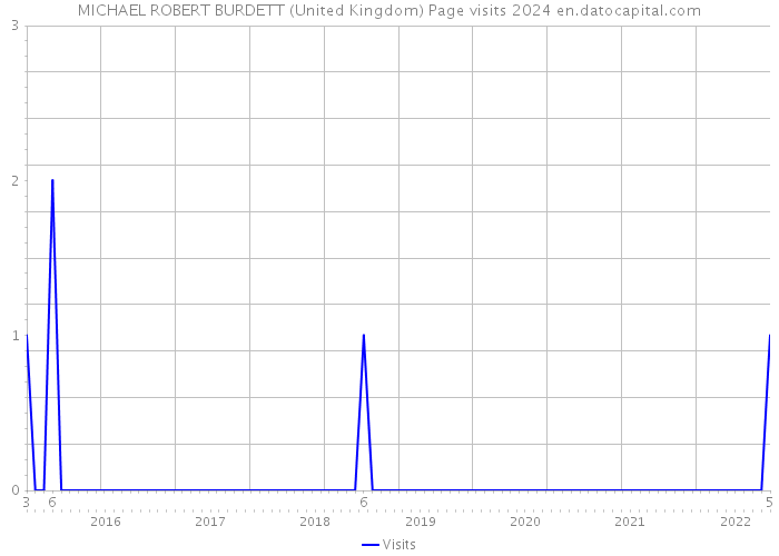 MICHAEL ROBERT BURDETT (United Kingdom) Page visits 2024 