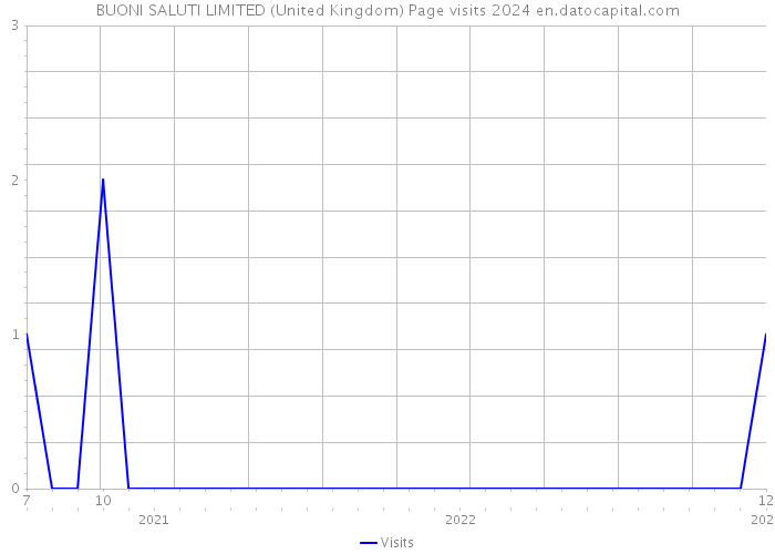 BUONI SALUTI LIMITED (United Kingdom) Page visits 2024 