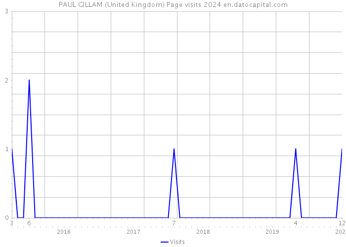 PAUL GILLAM (United Kingdom) Page visits 2024 