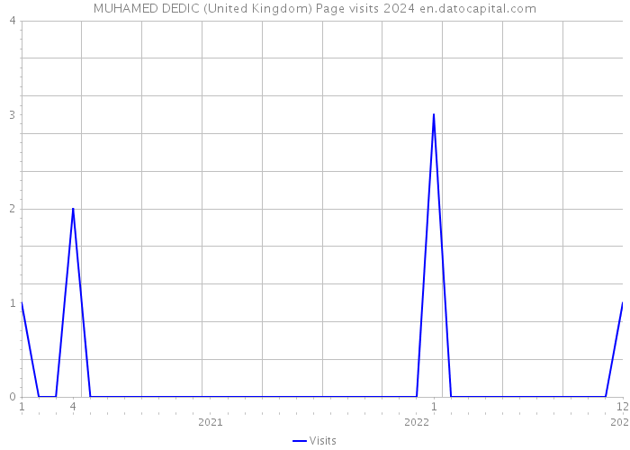 MUHAMED DEDIC (United Kingdom) Page visits 2024 