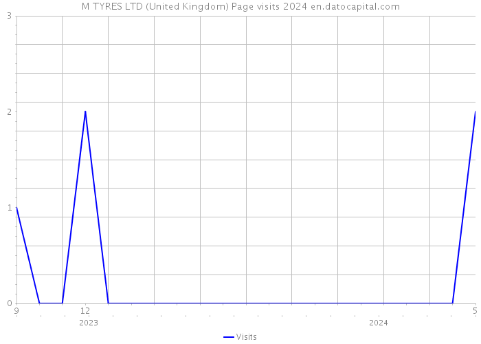 M TYRES LTD (United Kingdom) Page visits 2024 