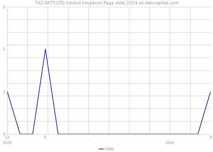 TAZ ARTS LTD (United Kingdom) Page visits 2024 