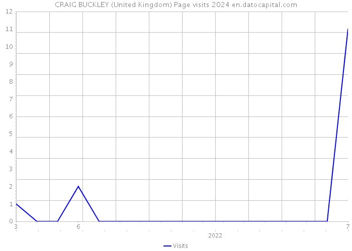 CRAIG BUCKLEY (United Kingdom) Page visits 2024 