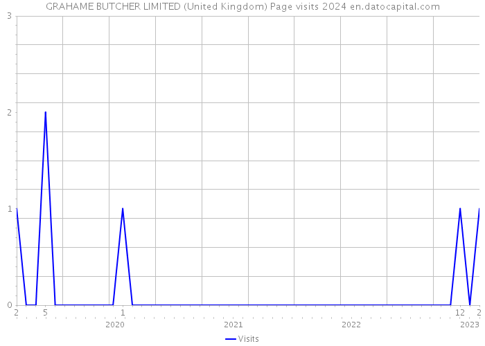 GRAHAME BUTCHER LIMITED (United Kingdom) Page visits 2024 