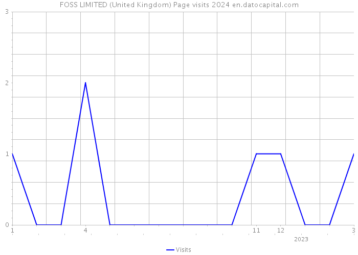FOSS LIMITED (United Kingdom) Page visits 2024 