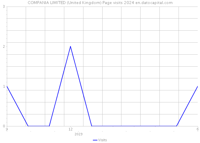 COMPANIA LIMITED (United Kingdom) Page visits 2024 