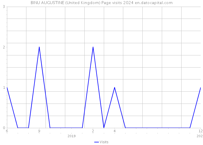 BINU AUGUSTINE (United Kingdom) Page visits 2024 
