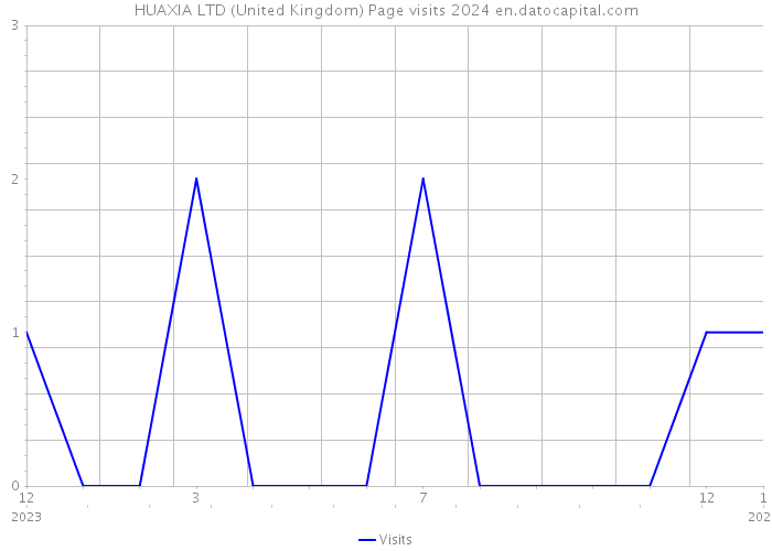 HUAXIA LTD (United Kingdom) Page visits 2024 