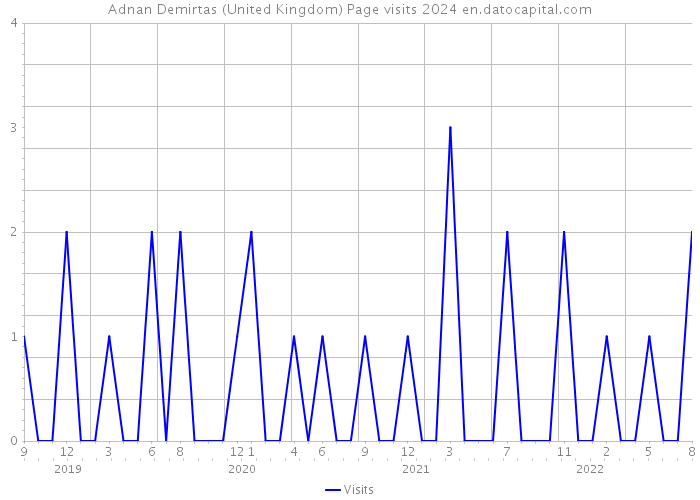 Adnan Demirtas (United Kingdom) Page visits 2024 