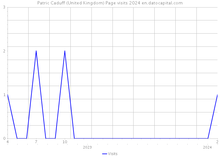 Patric Caduff (United Kingdom) Page visits 2024 