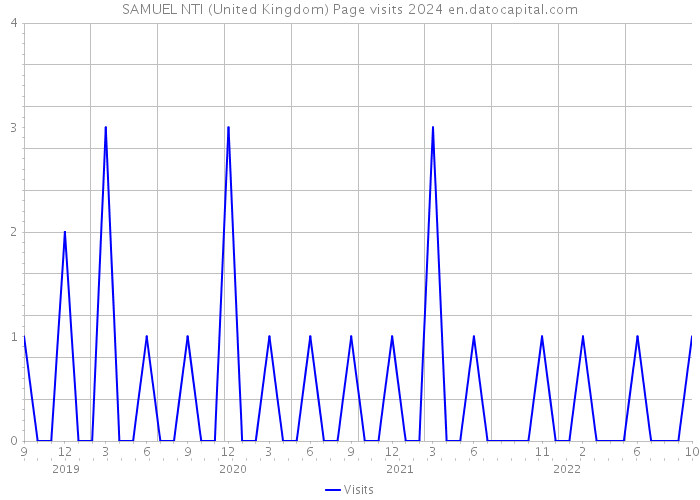 SAMUEL NTI (United Kingdom) Page visits 2024 