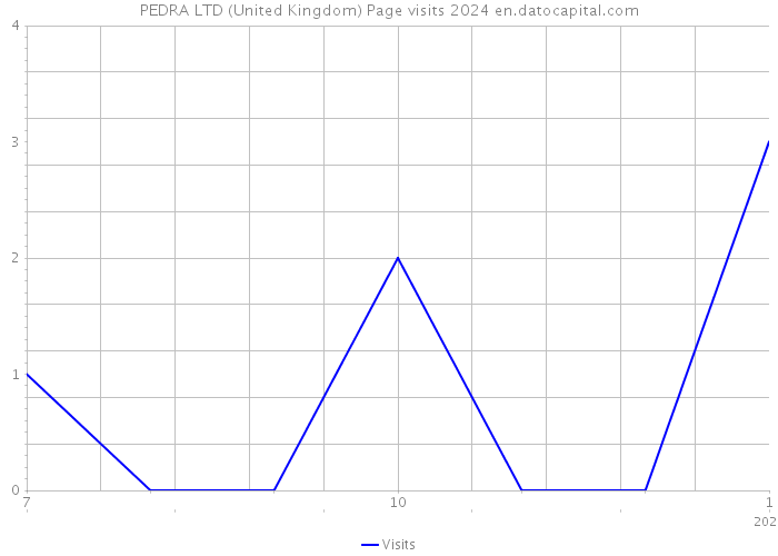 PEDRA LTD (United Kingdom) Page visits 2024 