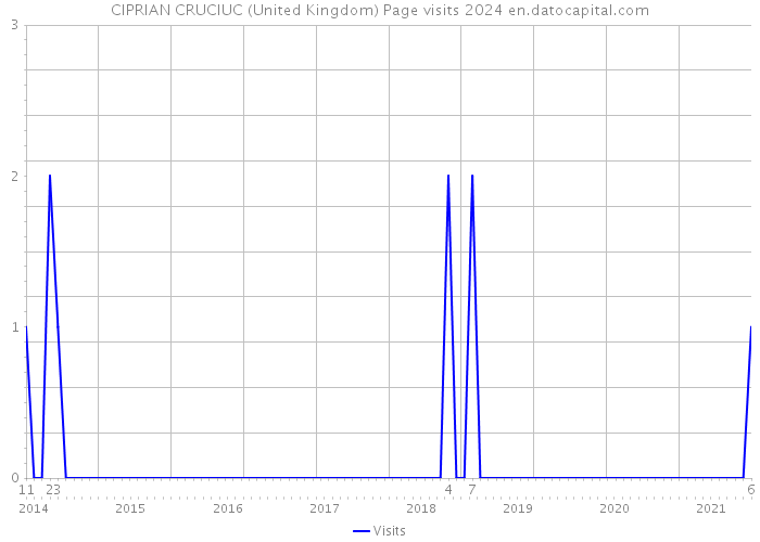 CIPRIAN CRUCIUC (United Kingdom) Page visits 2024 