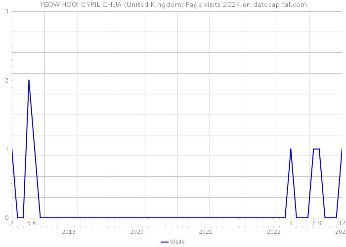 YEOW HOOI CYRIL CHUA (United Kingdom) Page visits 2024 