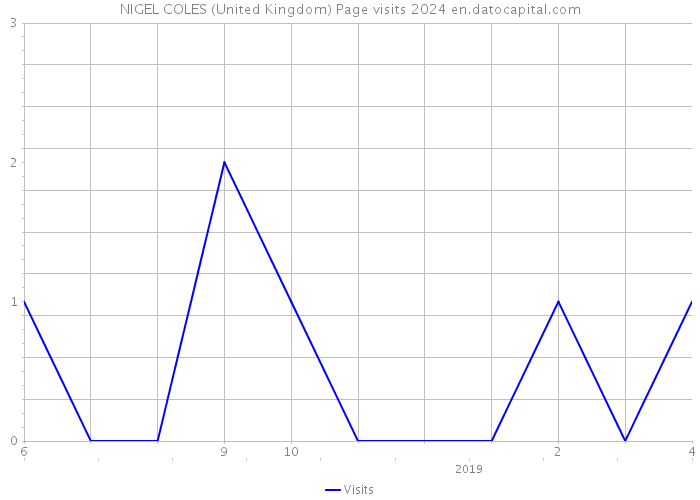 NIGEL COLES (United Kingdom) Page visits 2024 