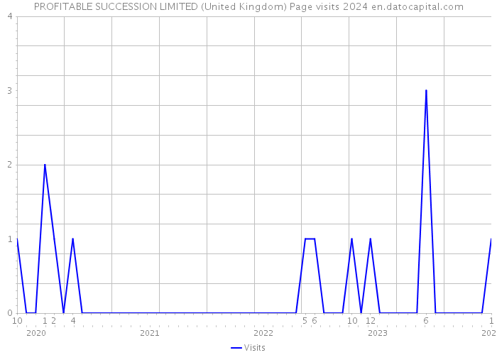 PROFITABLE SUCCESSION LIMITED (United Kingdom) Page visits 2024 