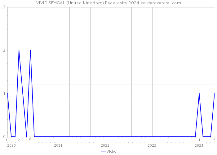 VIVID SEHGAL (United Kingdom) Page visits 2024 