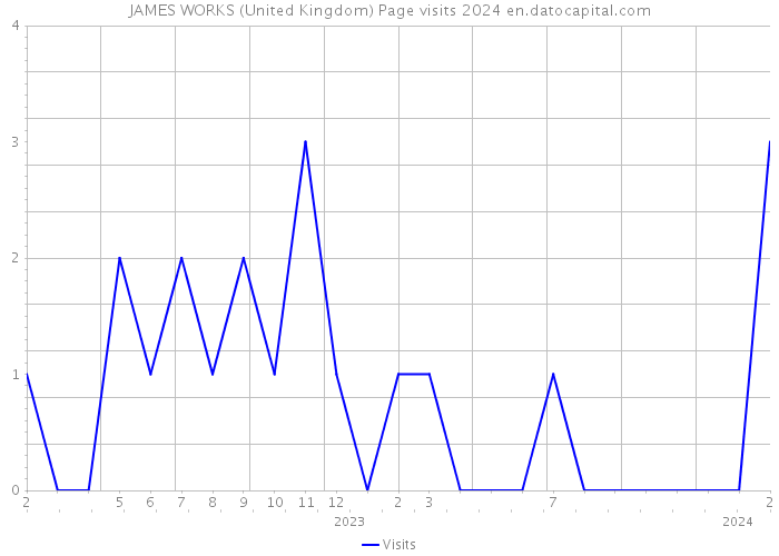 JAMES WORKS (United Kingdom) Page visits 2024 