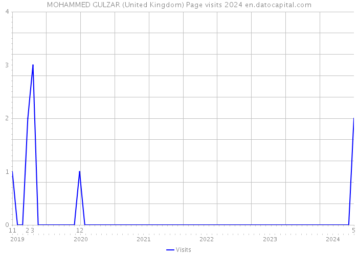MOHAMMED GULZAR (United Kingdom) Page visits 2024 