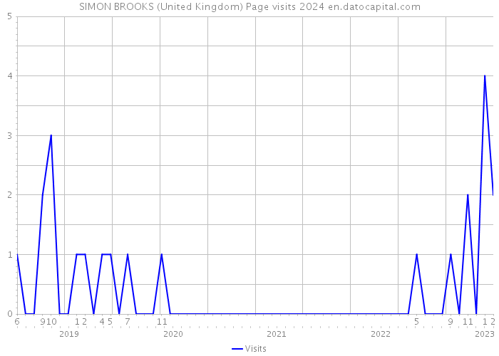 SIMON BROOKS (United Kingdom) Page visits 2024 