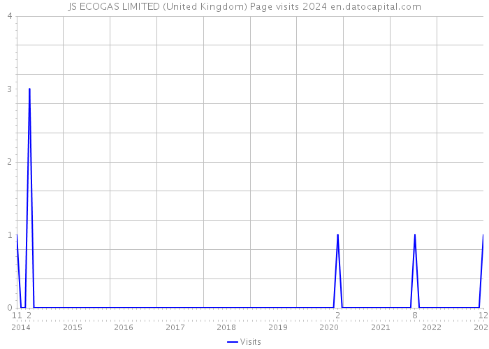 JS ECOGAS LIMITED (United Kingdom) Page visits 2024 