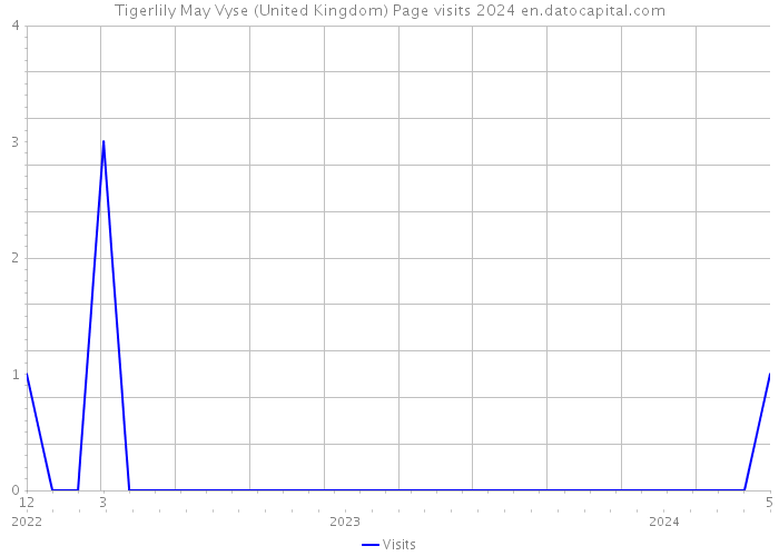 Tigerlily May Vyse (United Kingdom) Page visits 2024 