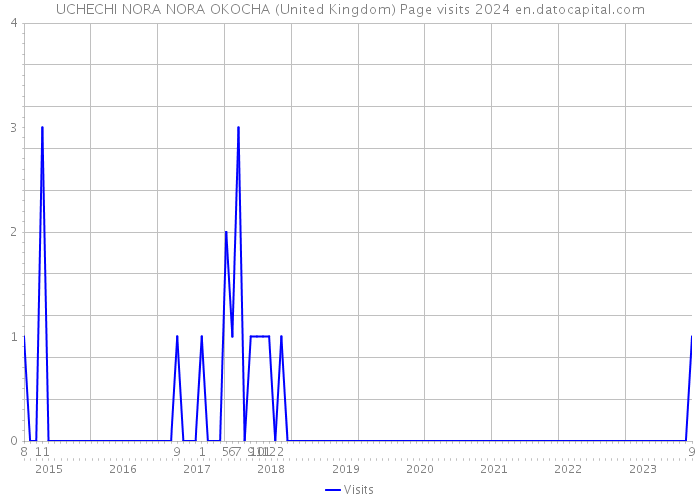 UCHECHI NORA NORA OKOCHA (United Kingdom) Page visits 2024 