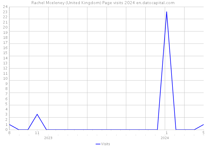 Rachel Mceleney (United Kingdom) Page visits 2024 