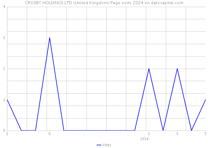 CROSBY HOLDINGS LTD (United Kingdom) Page visits 2024 