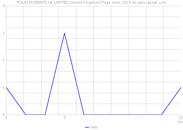 ROLIO PIGMENTS UK LIMITED (United Kingdom) Page visits 2024 