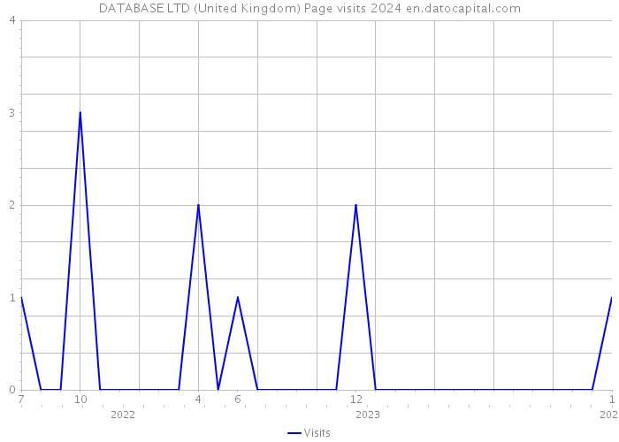 DATABASE LTD (United Kingdom) Page visits 2024 