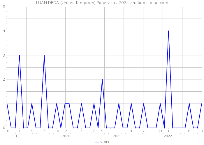 LUAN DEDA (United Kingdom) Page visits 2024 