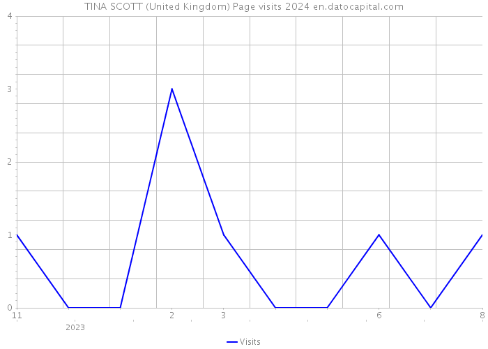 TINA SCOTT (United Kingdom) Page visits 2024 