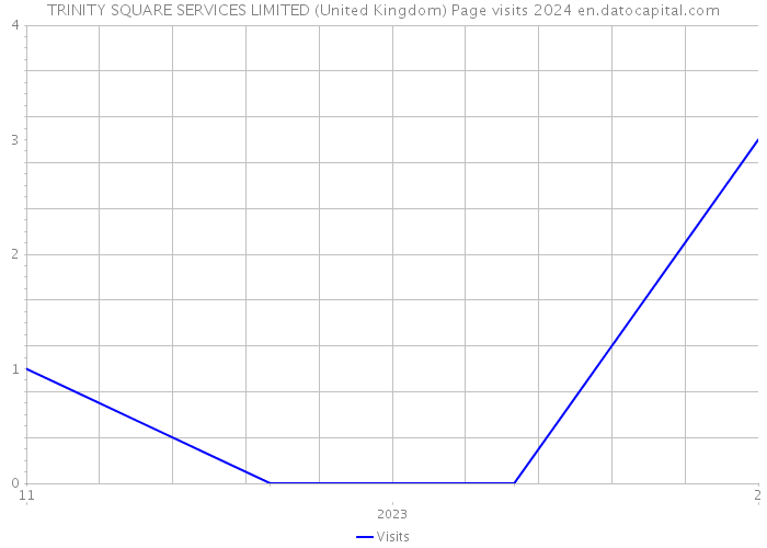 TRINITY SQUARE SERVICES LIMITED (United Kingdom) Page visits 2024 