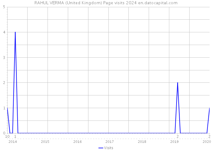 RAHUL VERMA (United Kingdom) Page visits 2024 